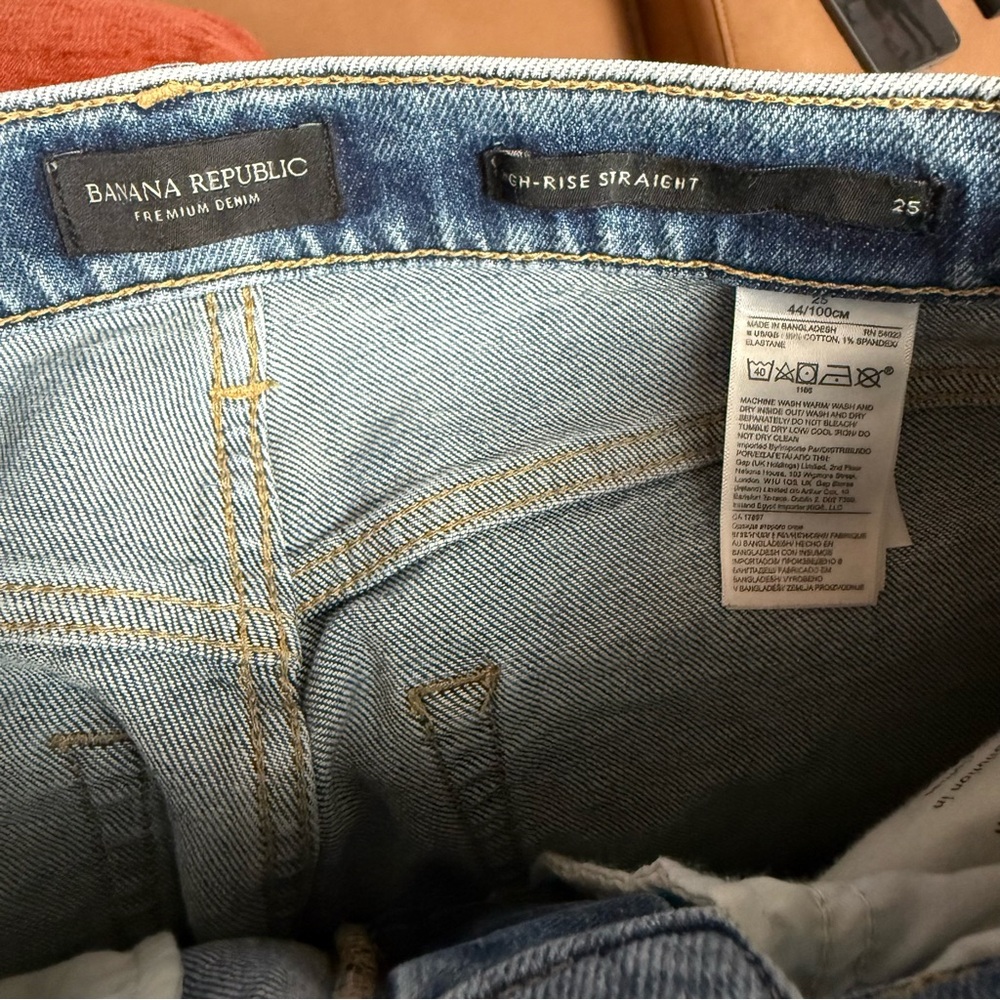 Banana Republic High Rise Straight Jeans - Picture 7 of 8